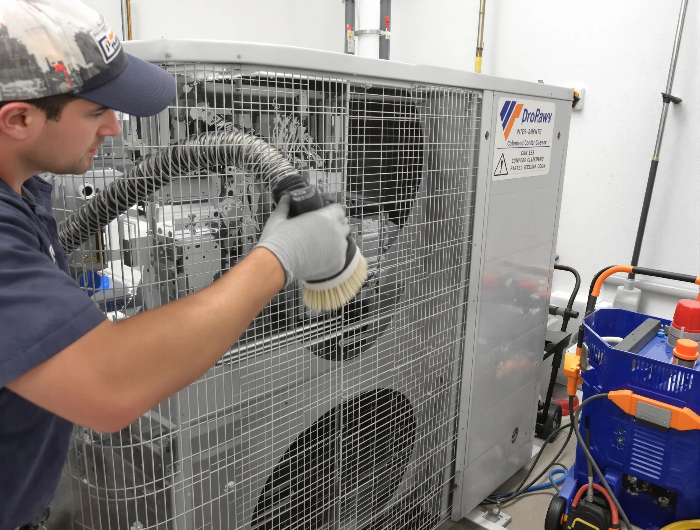 Chelsea Air Duct Cleaning specialist performing precision AC coil cleaning for improved system performance in Chelsea