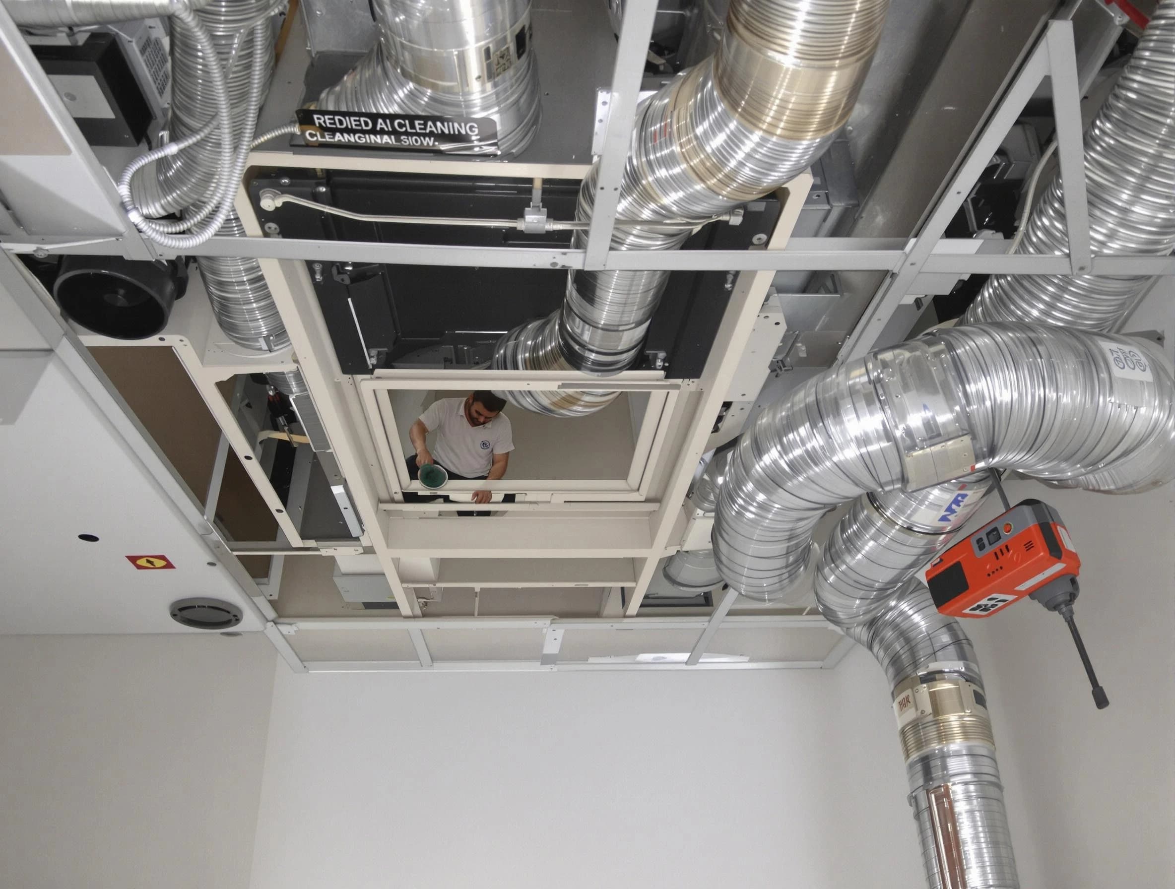 Chelsea Air Duct Cleaning technician performing detailed central duct system cleaning in Chelsea