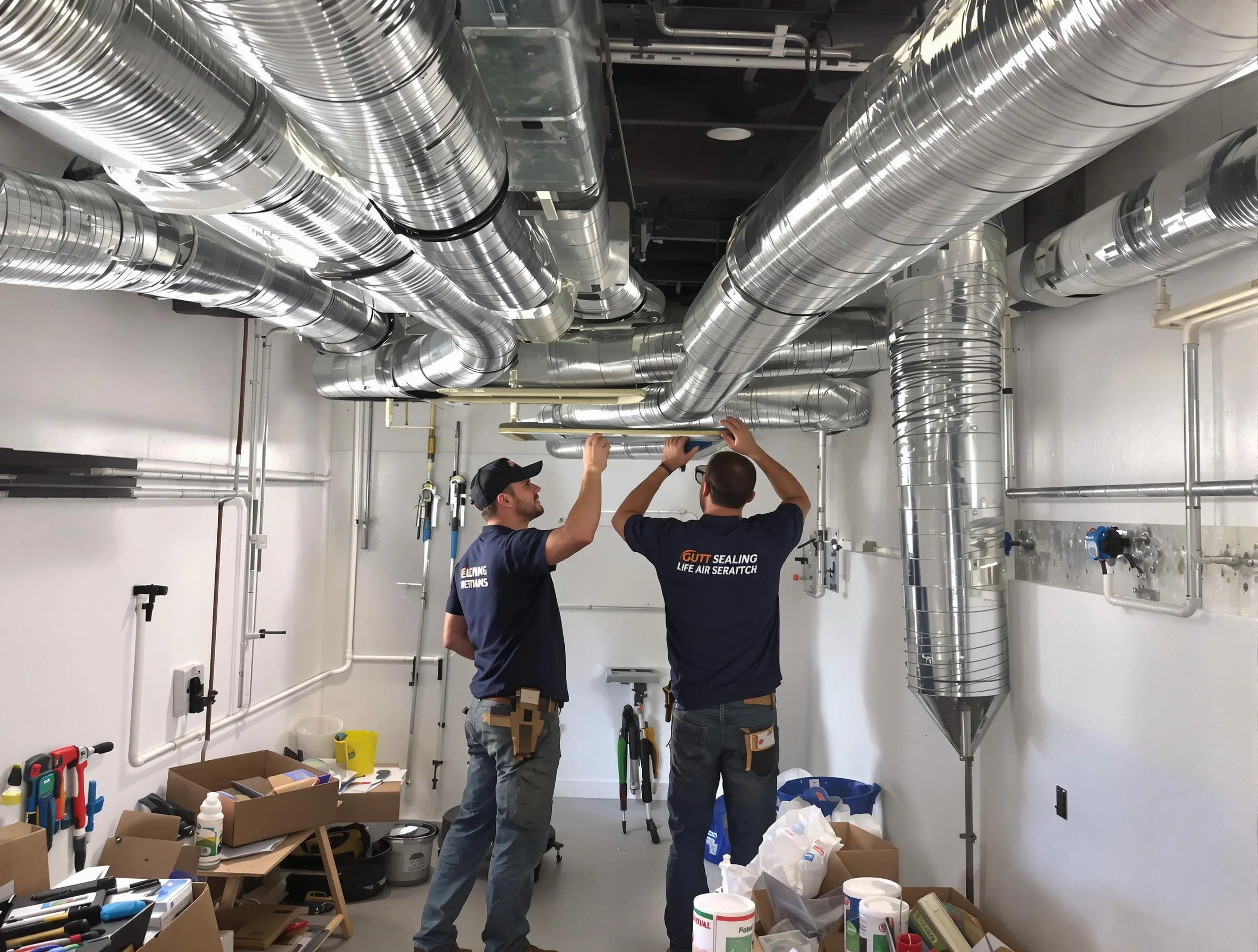 Chelsea Air Duct Cleaning technician applying professional duct sealing solutions in Chelsea