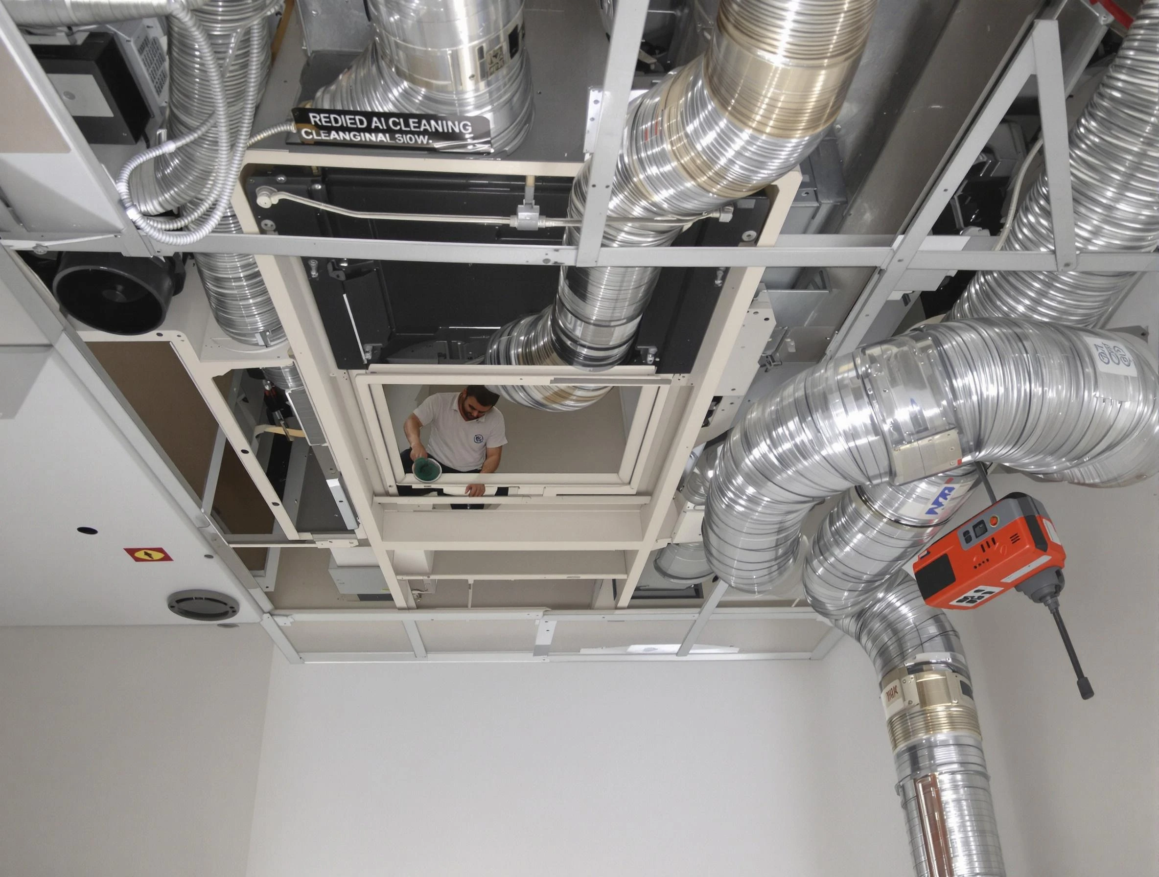 Chelsea Air Duct Cleaning technician performing detailed central duct system cleaning in Chelsea